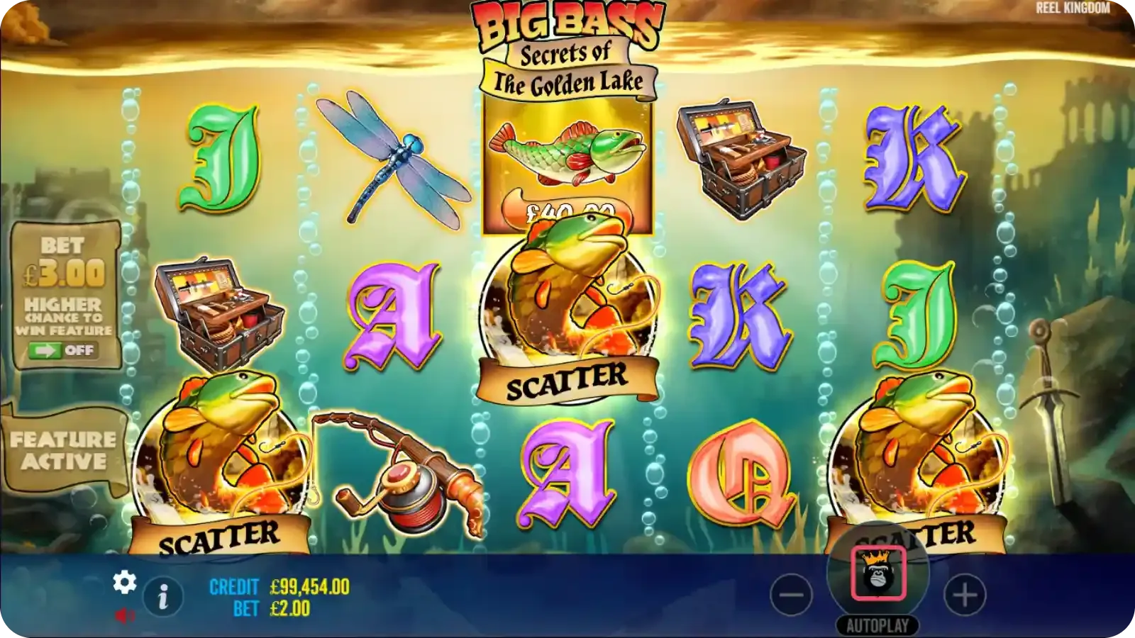 3 Scatters on the screen – meaning the Free Spins round incoming